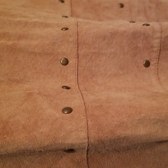 NWT Chico's Camel Suede Maxi Skirt s: 2 - Picture 3 of 12